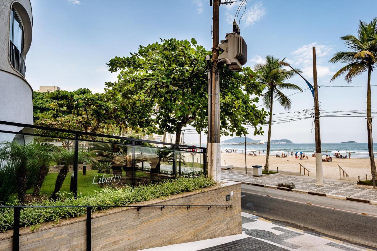 Frente Ao Mar Na Praia Das Asturias - Apto Completo Guarujá Kültér fotó